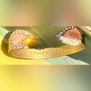 Sarra Cuff by Loren Hope Gold-Tone with Crystals